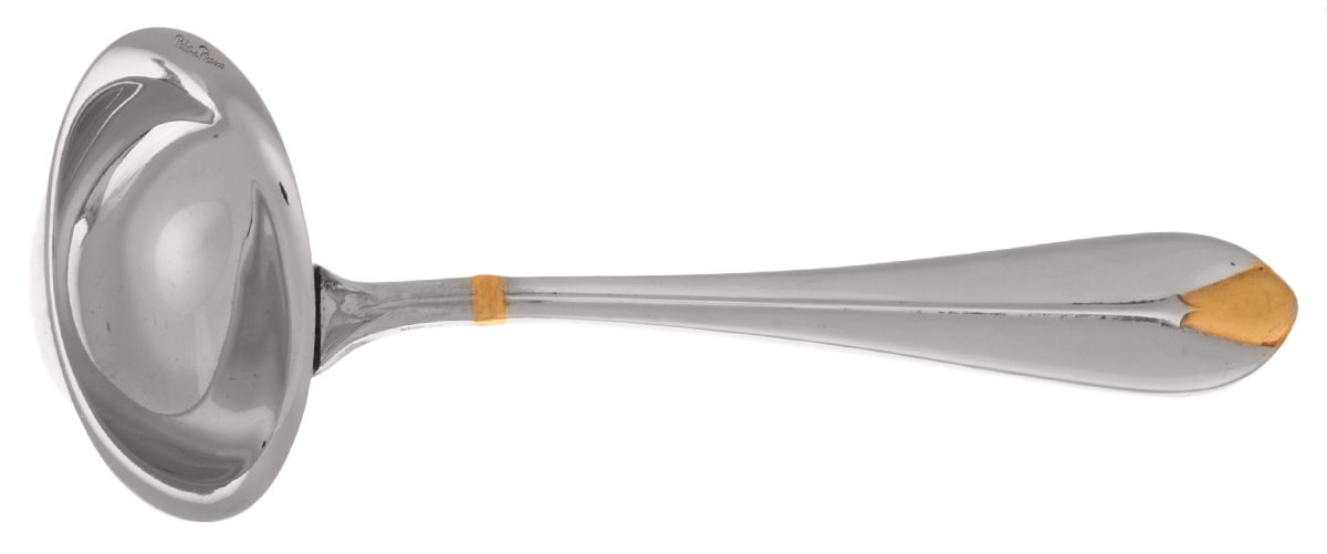 Pearl-Gold (Stainless, Gold Accent) Solid Gravy Ladle by Villeroy & Boch-1