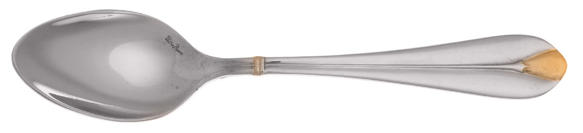 Pearl-Gold (Stainless, Gold Accent) Five O'Clock Teaspoon by Villeroy & Boch-1