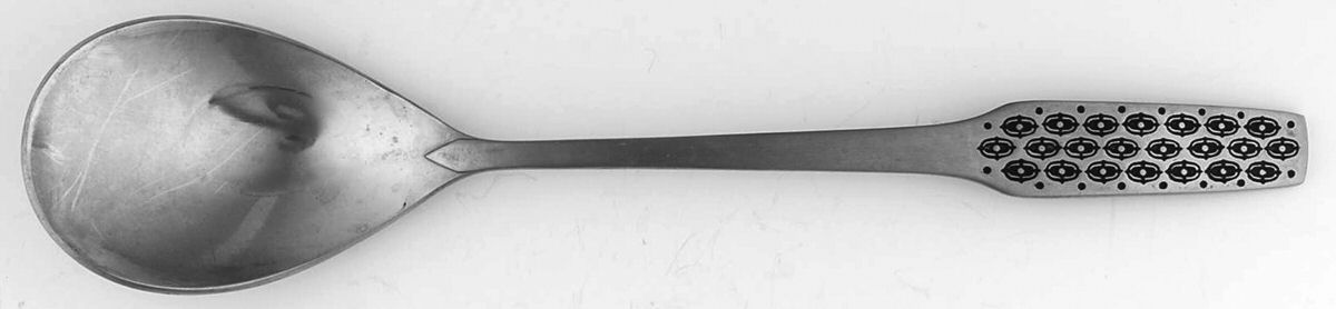 Shape (Stainless) Solid Serving Spoon by Viners-1