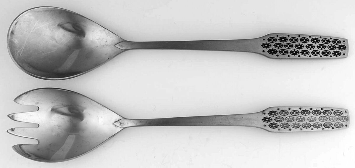 Shape (Stainless) Solid Serving Set by Viners-1