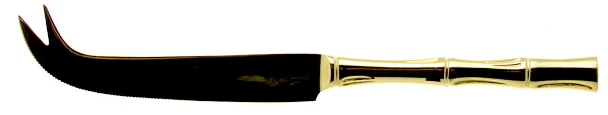 Gold Cane (Gold Electroplate) Solid Cheese Serving Pick by Viners of Sheffield-1