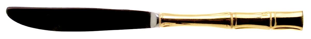 Gold Cane (Gold Electroplate) Modern Solid Knife by Viners of Sheffield-1