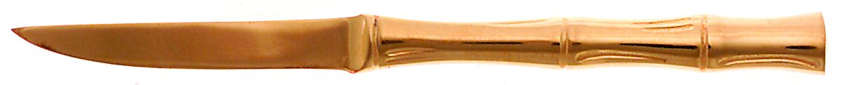 Gold Cane (Gold Electroplate) Individual Fish Knife with Stainless Blade by Viners of Sheffield-1