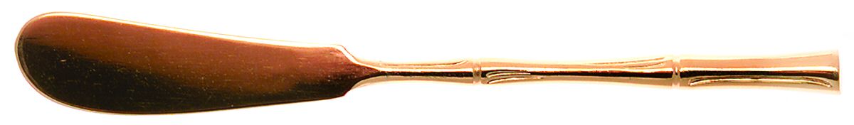 Gold Cane (Gold Electroplate) Flat Handle Butter Spreader by Viners of Sheffield-1