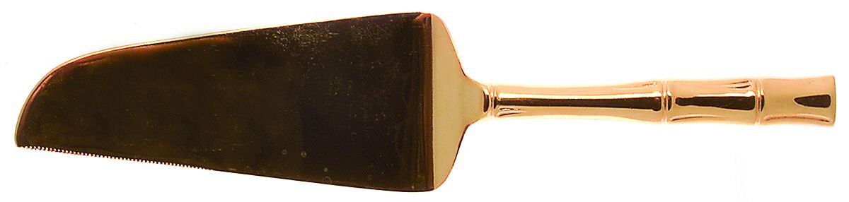 Gold Cane (Gold Electroplate) Pie and Cake Server, Solid Piece by Viners of Sheffield-1
