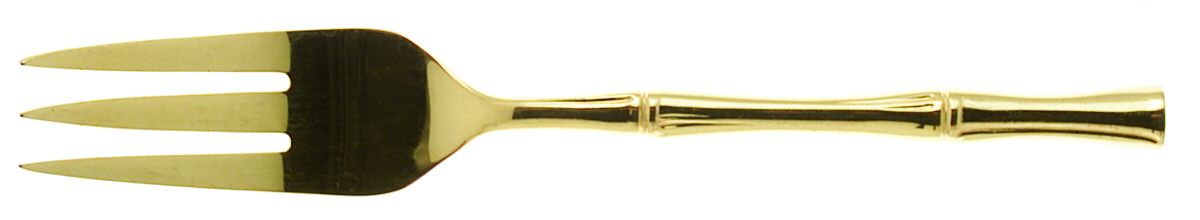 Gold Cane (Gold Electroplate) Individual Salad Fork by Viners of Sheffield-1