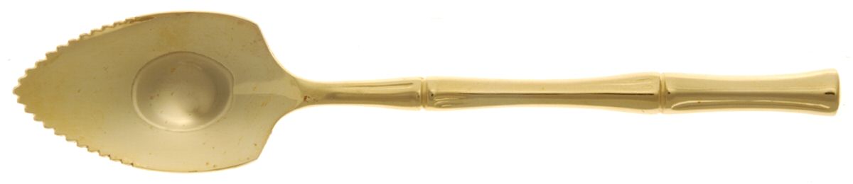Gold Cane (Gold Electroplate) Fruit/Orange Spoon by Viners of Sheffield-1