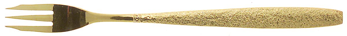 Golden Firense (Gold Electroplate) Cocktail/Seafood Fork by Viners of Sheffield-1