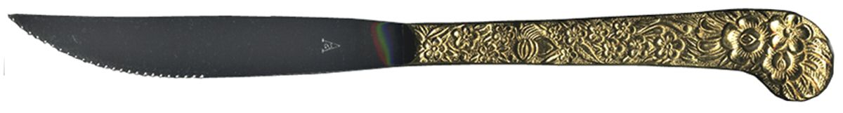 VS12 (GOLD ELEC) Individual Pistol Handle Steak Knife by Viners of Sheffield-1