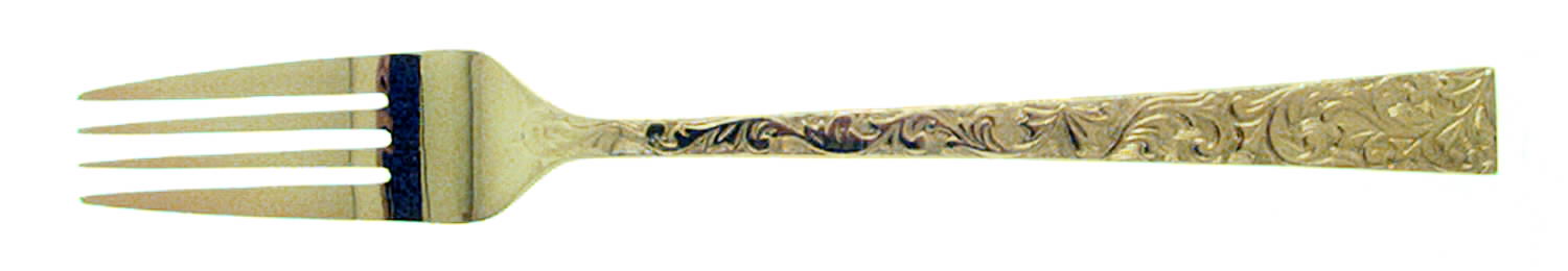 VS2 (Gold Electroplate) Fork by Viners of Sheffield-1