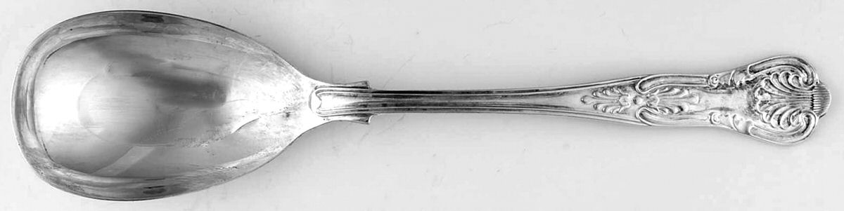 Kings Royal (Silverplate) Solid Salad Serving Spoon by Viners of Sheffield-1