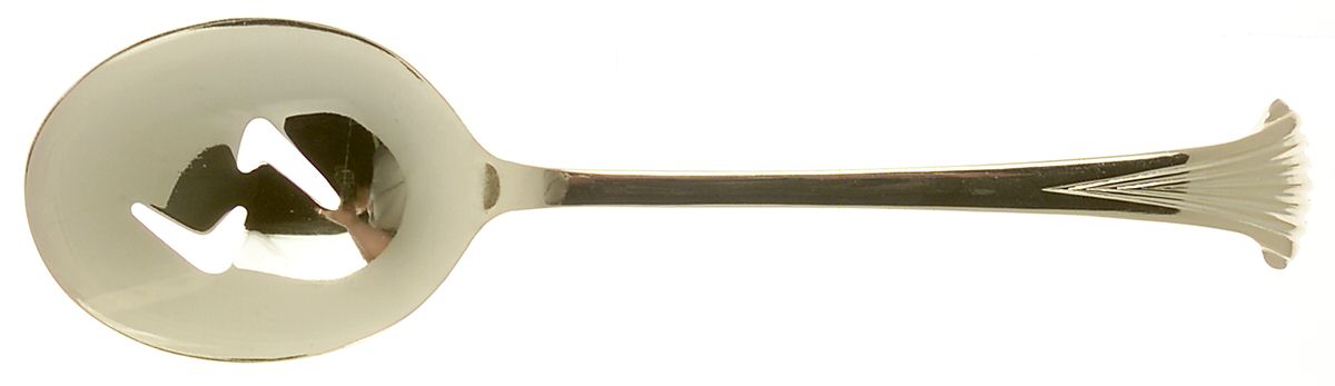 VS14 (Gold Electroplate) Pierced Tablespoon (Serving Spoon) by Viners of Sheffield-1