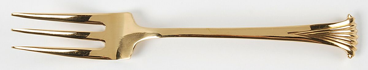 VS14 (Gold Electroplate) Fork by Viners of Sheffield-1