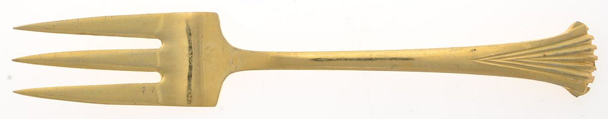 VS14 (Gold Electroplate) Dessert Fork by Viners of Sheffield-1