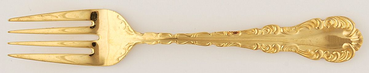 VS15 (Gold Electroplate) Individual Salad Fork by Viners of Sheffield-1