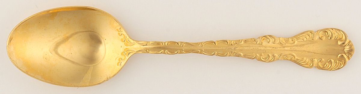 VS15 (Gold Electroplate) Place/Oval Soup Spoon by Viners of Sheffield-1