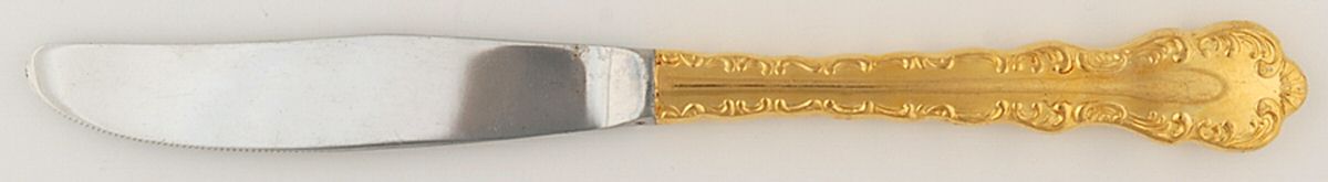 VS15 (Gold Electroplate) Modern Hollow Knife by Viners of Sheffield-1