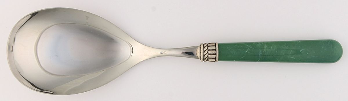 Florentine-Marbelized Light Green Solid Serving Spoon by Vietri-1
