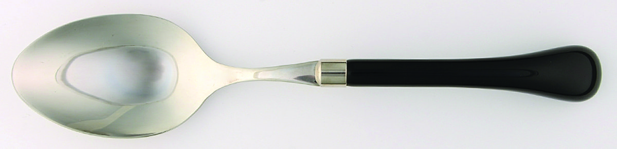 Europa-Black Solid Salad Serving Spoon by Vietri-1