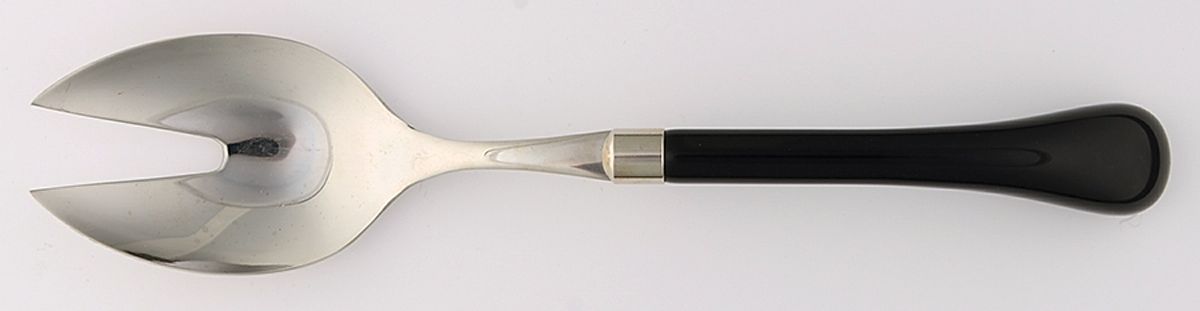 Europa-Black Solid Salad Serving Fork by Vietri-1