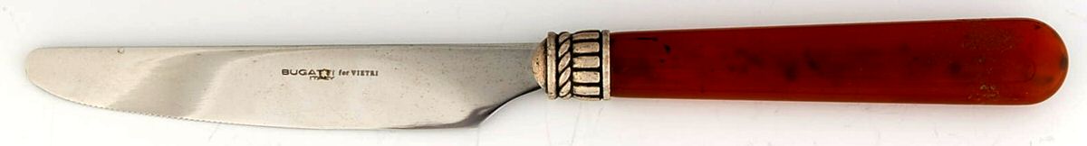 Florentine-Marbleized Brown New French Hollow Knife by Vietri-1