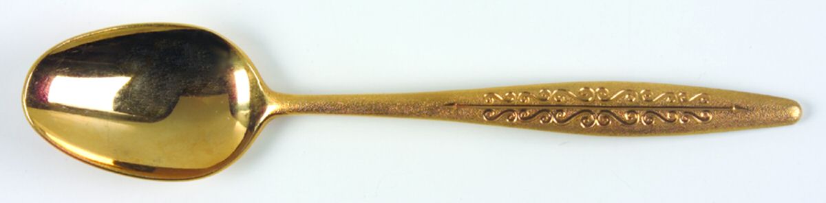 VS20 (GOLD ELECTROPLATE) Tablespoon (Serving Spoon) by Viners of Sheffield-1