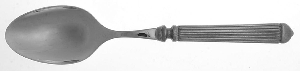 Capitol (Pewter) Solid Salad Serving Spoon by Vietri-1