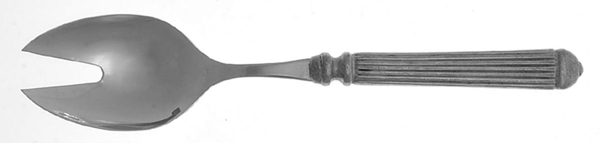 Capitol (Pewter) Solid Salad Serving Fork by Vietri-1