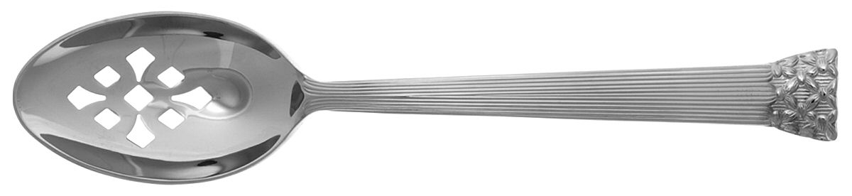 Soie (Stainless) Pierced Tablespoon (Serving Spoon) by Vera Wang-1