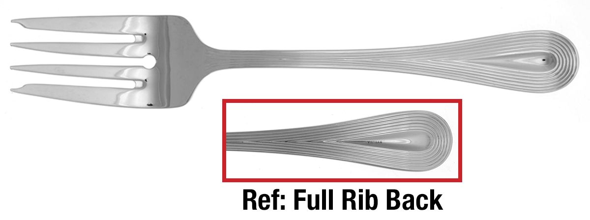 Lariat-Noveau (Stainless) Medium Solid Cold Meat Serving Fork by Vera Wang-1