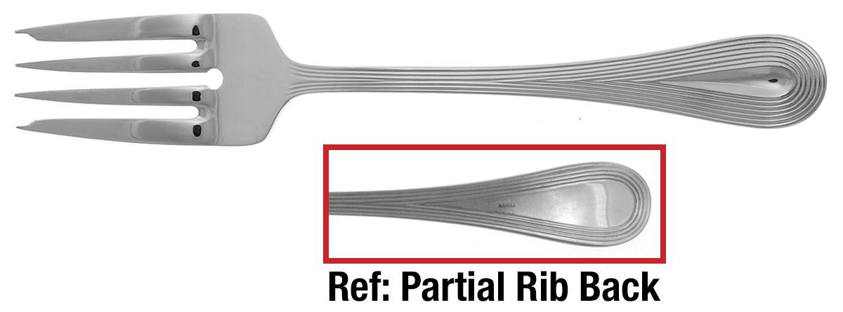 Lariat-Noveau (Stainless) Medium Solid Cold Meat Serving Fork by Vera Wang-1