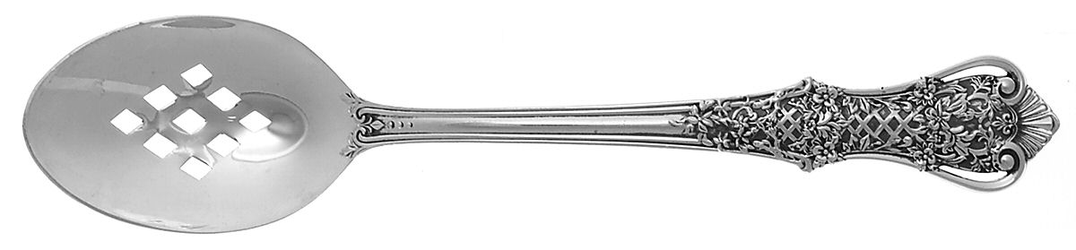 Trellis (Sterling) Pierced Tablespoon (Serving Spoon) by Vera Wang-1