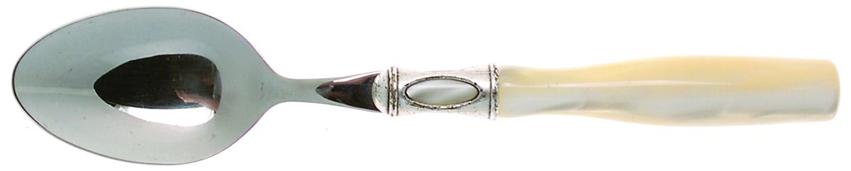 Cupola-Ivory (Stainless) Place/Oval Soup Spoon by Vietri-1