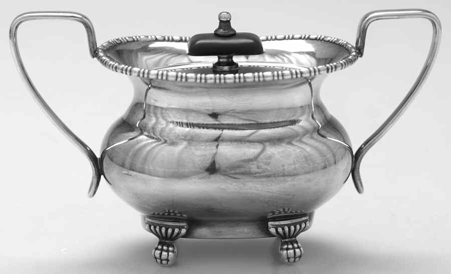 VS49 (Silverplate, Hollowware) Sugar Bowl & Lid by Viners of Sheffield-1