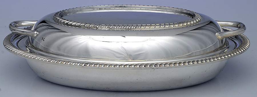 Silverplate Hollowware Double Vegetable Bowl by Viners of Sheffield-1
