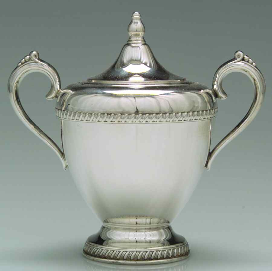 V505 (Sterling, Hollowware) Sugar Bowl & Lid by Viking-1