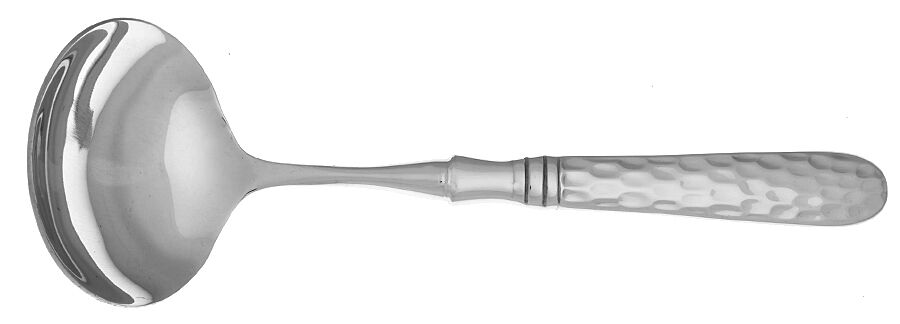 Martellato (Stainless) Gravy Ladle with No Spout Stainless Bowl HC by Vietri-1