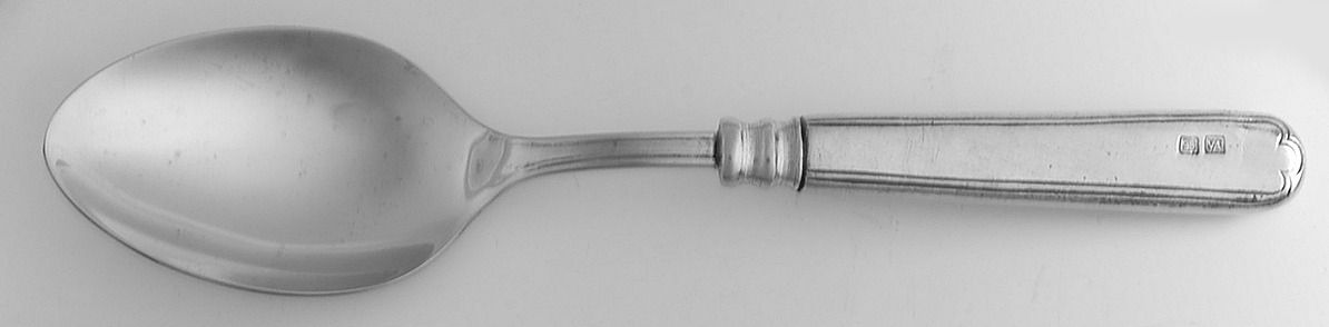 Filet (Pewter) Salad Servng Spoon with Stainless Bowl by Valpeltro-1