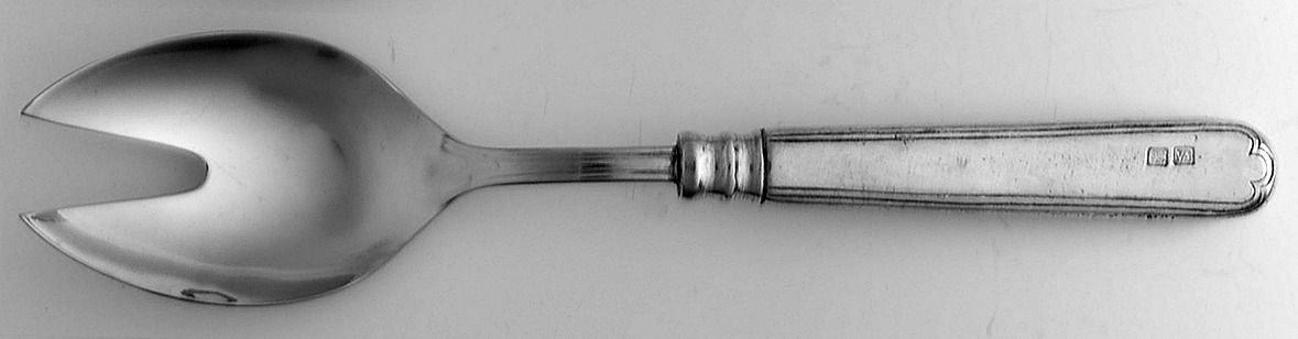 Filet (Pewter) Salad Serving Fork with Stainless Prongs by Valpeltro-1