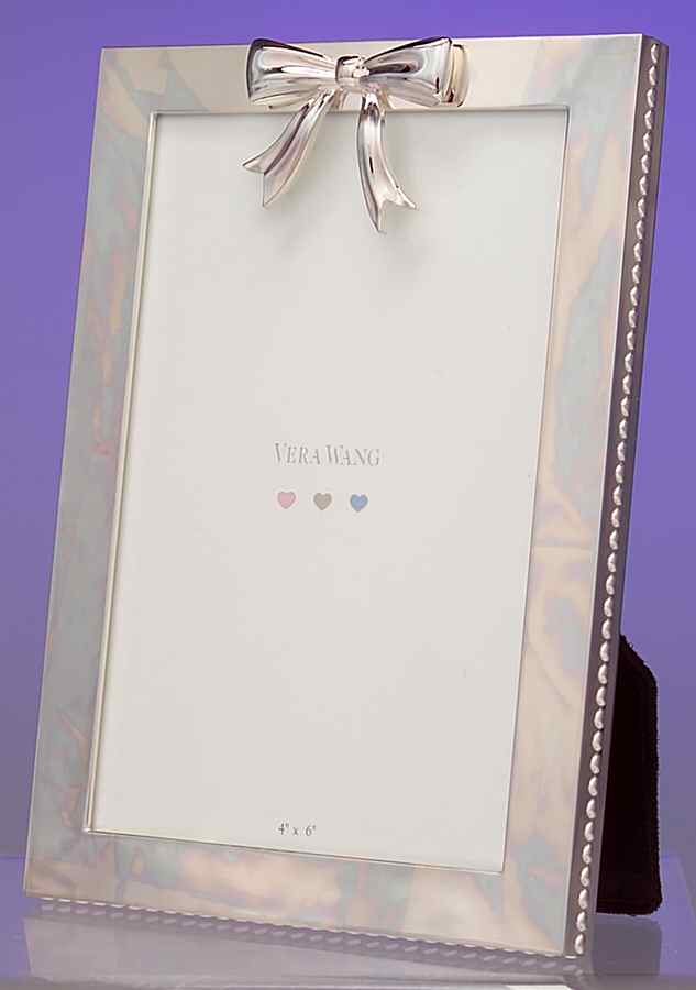 Baby Collection (Silverplate, Hollowware) Frame-Holds 4" X 6" Picture by Vera Wang-1