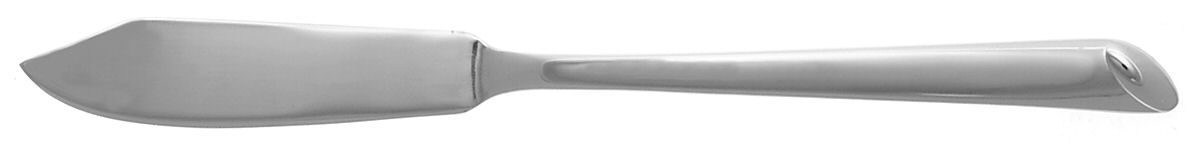 Pointer-Glossy (Stainless) Individual Solid Fish Knife by Volf Flatware-1