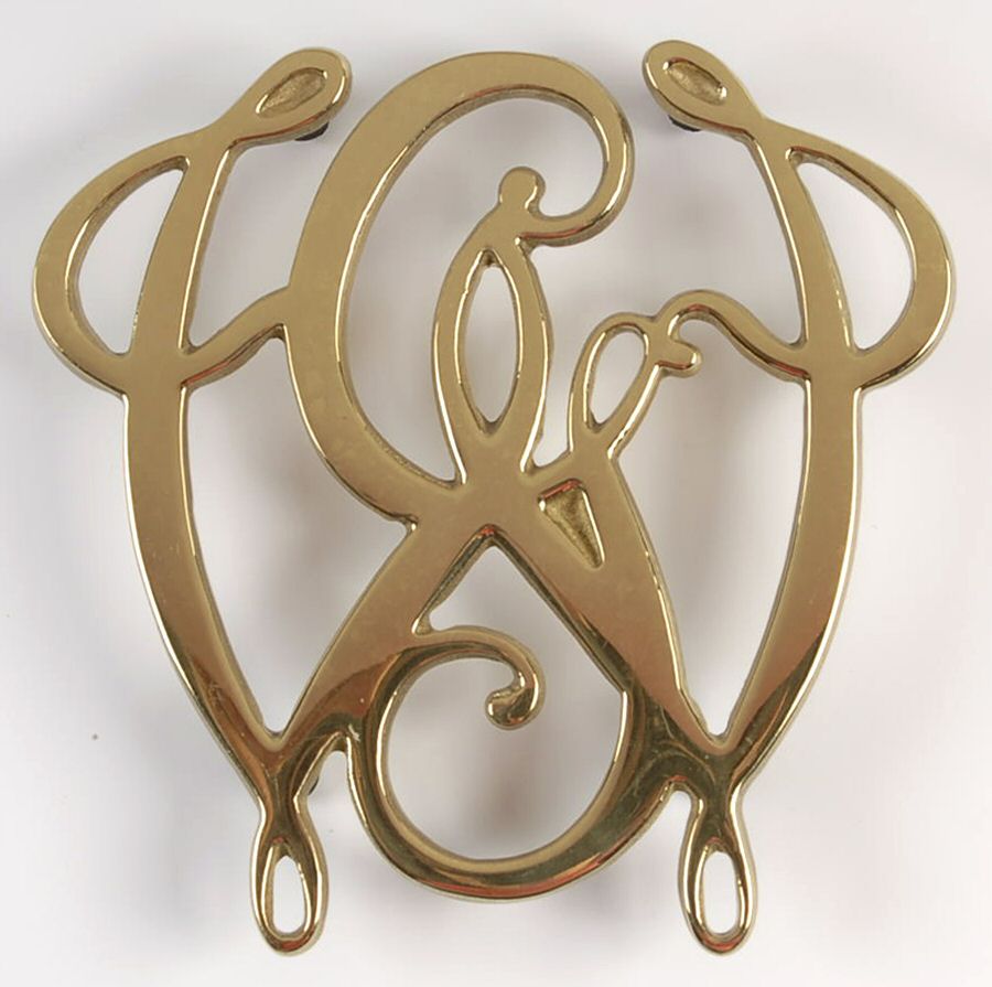 Brass Trivets-Brass Hollowware Trivet by Virginia Metalcrafters-1