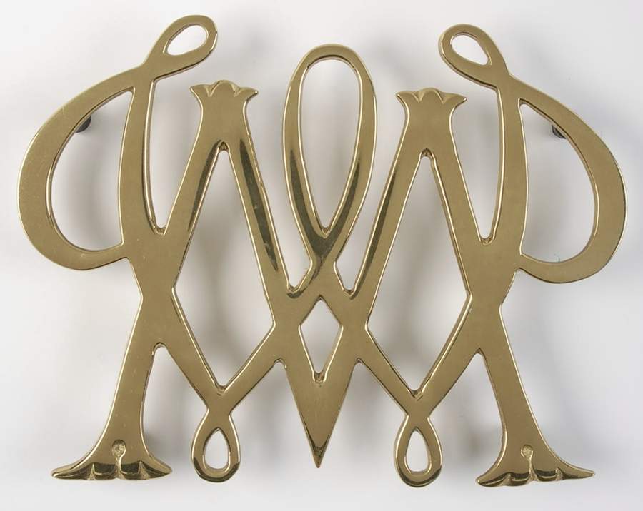 Brass Trivets-Brass Hollowware Trivet by Virginia Metalcrafters-1