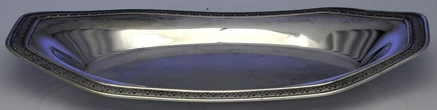 Silverplate Hollowware 12" Bread Tray by Van Bergh-1