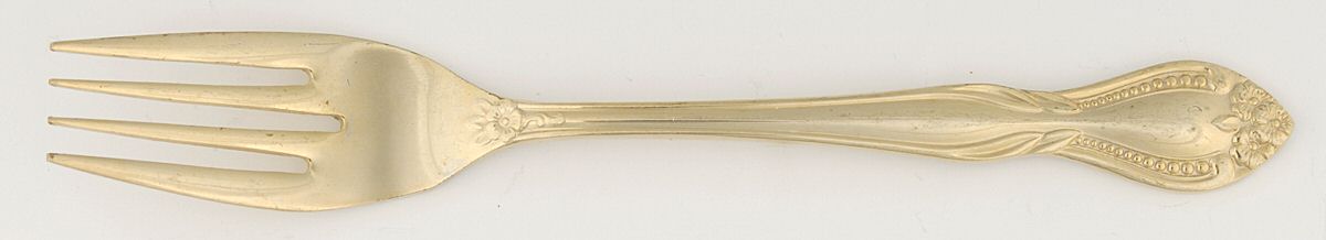 VS36 (Gold Electroplate) Individual Salad Fork by Viners of Sheffield-1
