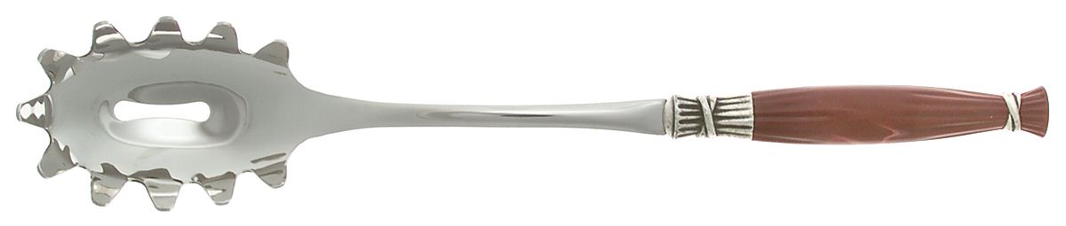 Dolce Vita-Red (Stainless) Pasta Server with Stainless Bowl by Vietri-1