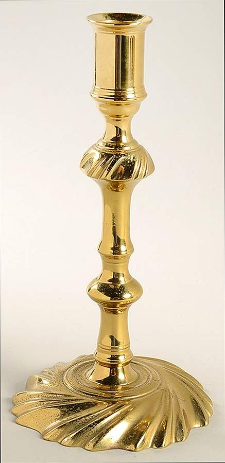 Colonial Williamsburg Brass Candlesticks 8" Candlestick by Virginia Metalcrafters-1