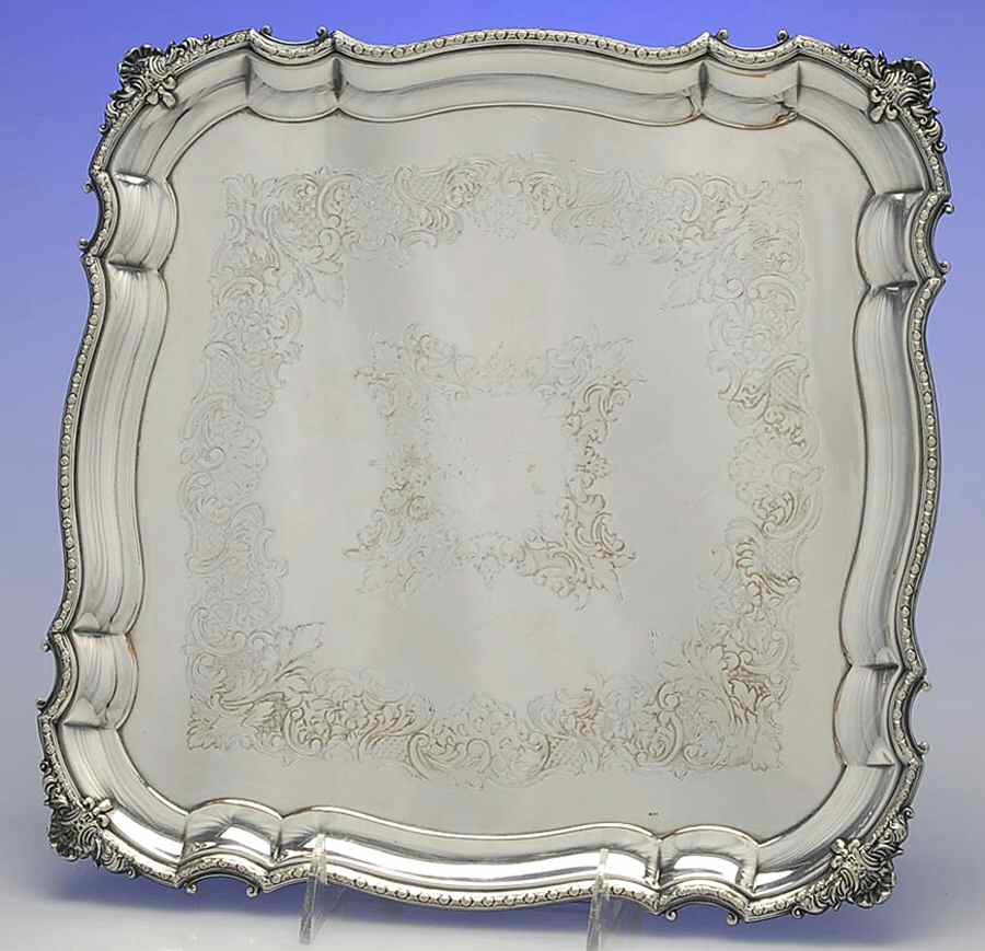 1403 (Silverplate, Hollowware) 11" Square Tray by Viners of Sheffield-1