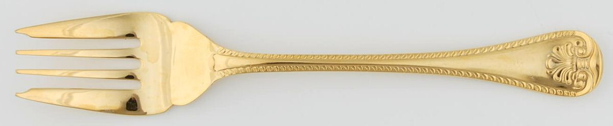 Kensington (Gold Electroplate) Individual Salad Fork by Viners of Sheffield-1