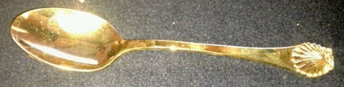VS38 (Gold Electroplate) Teaspoon by Viners of Sheffield-1